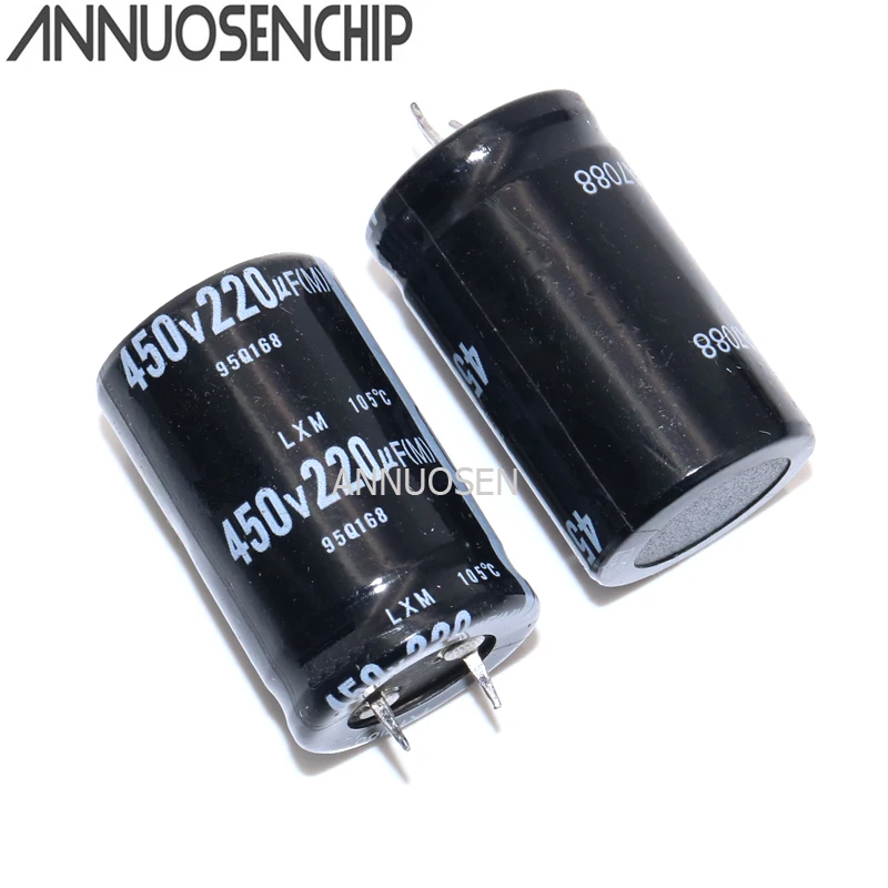 1PCS/Lot 450V 220UF aluminum electrolytic capacitorss size 25*40mm 450V220UF 