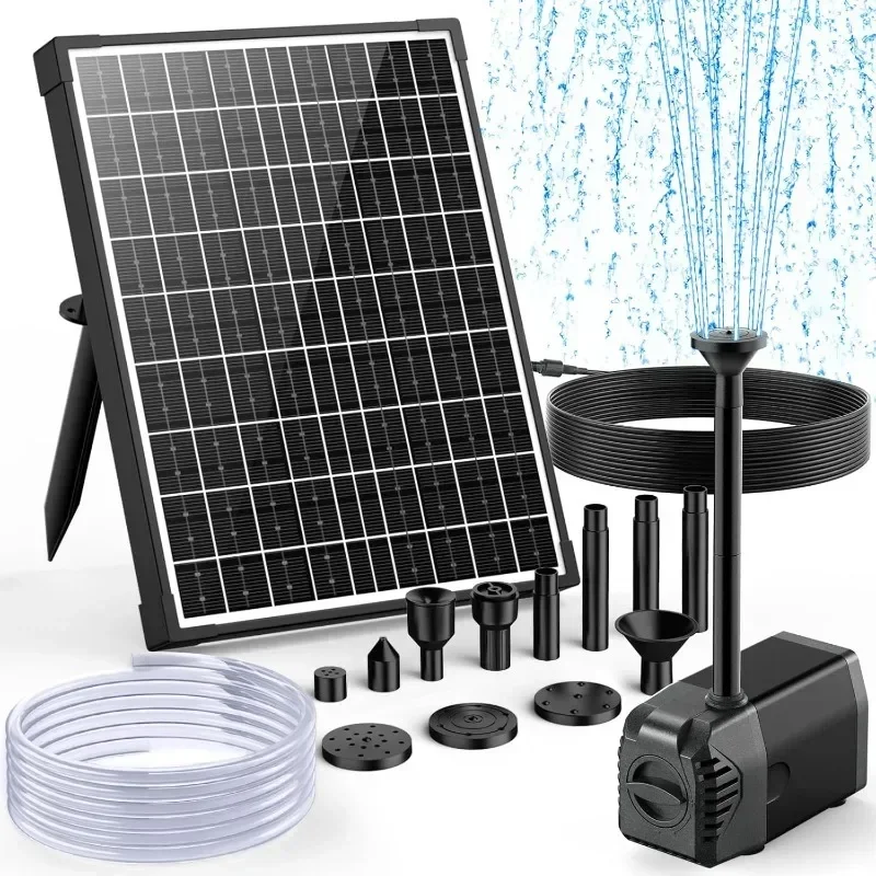 

Hot Sale.Solar Fountain Pump, 20W Solar Powered Water Pump with 6.6FT Water Pipe, 320GPH Solar Pond Pump for Pond, High quality