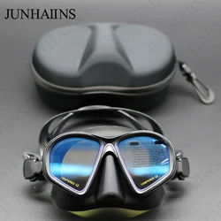 Professional Wet Low Volume Freediving Mask, Snorkeling Goggles, Diving Mask, Snorkel Set, Anti-Fog Goggles, Diving Equipment