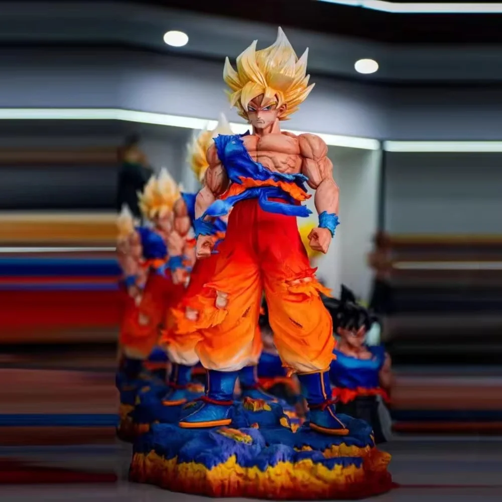 Jouets Jt Dragon Ball Z, 35cm, le premier Super Saiyan Goku, Figurine d'action, modèle de Collection, décoration, cadeau, en Stock