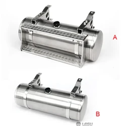 Lesu accessori per serbatoi di olio idraulico rotondi in metallo simulato per il 1/14 Tamiyaya RC Tractor Trucks fai da te radiocomando ricambi per auto giocattoli