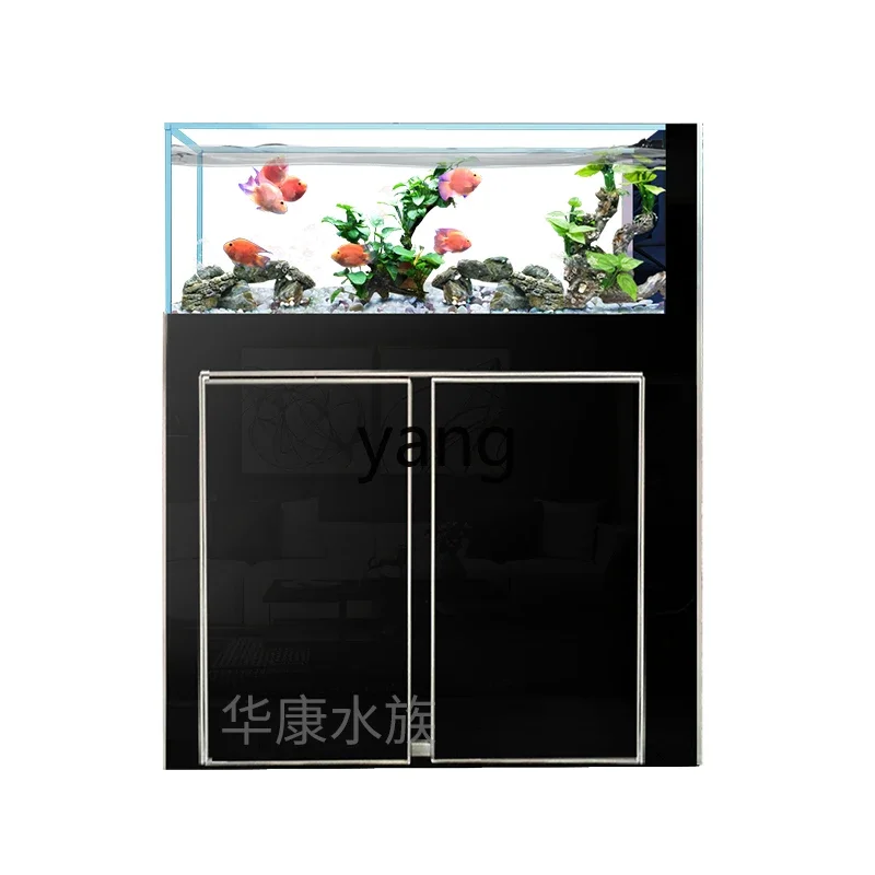 Lmm living room ultra-white glass stream tank household small and medium creative landscaping