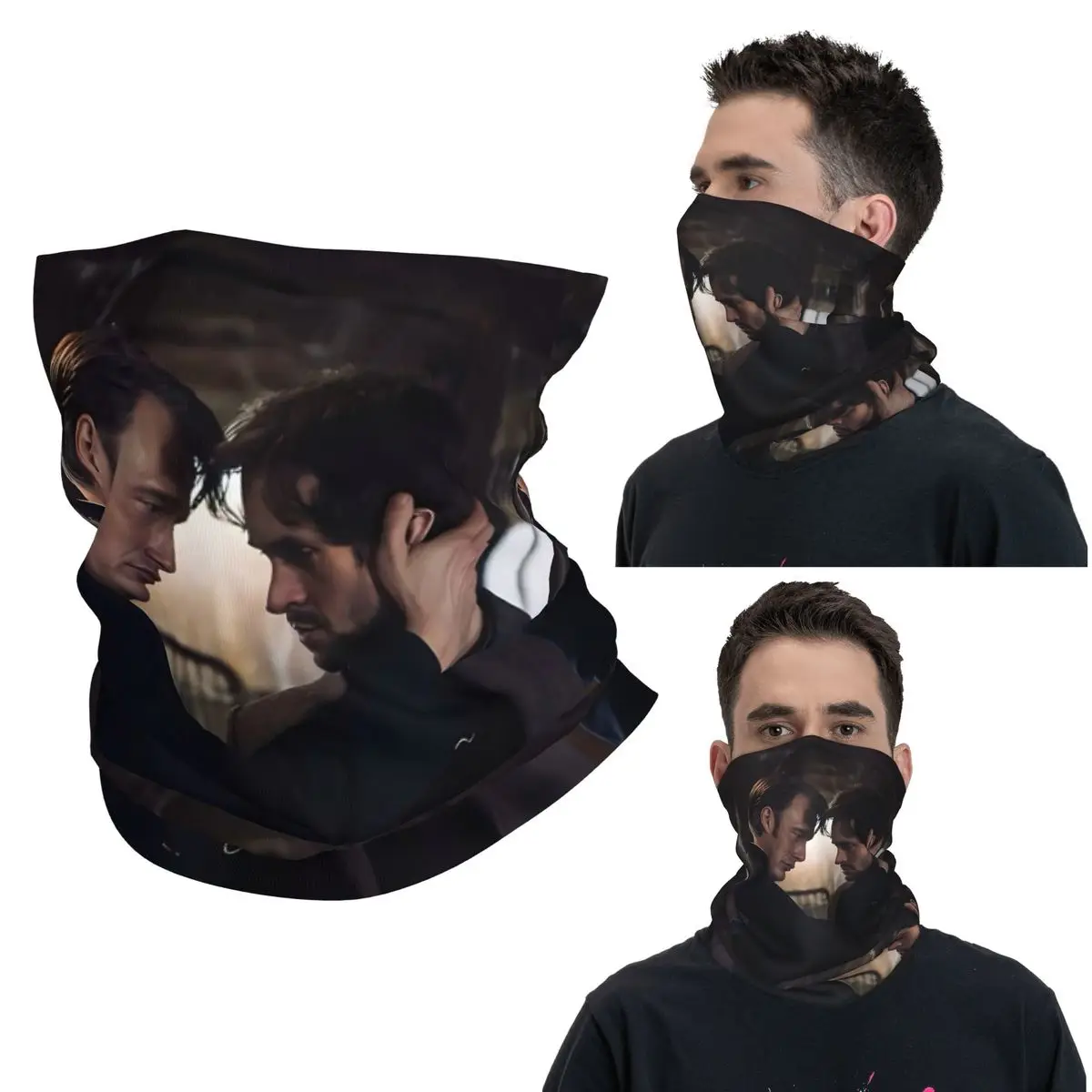 

Hannibal X Will Graham Neck Cover Printed Wrap Mask Scarf Multifunction Balaclava Hiking Fishing For Men Women Adult All Season