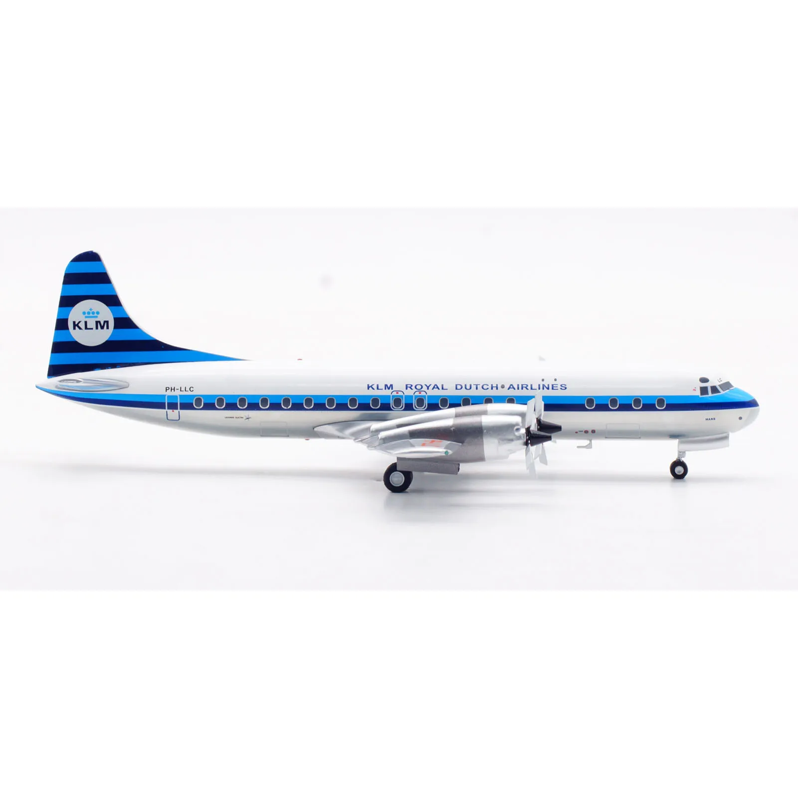 IF188KL0224 โลหะผสมสะสมเครื่องบินของขวัญ INFLIGHT 1:200 KLM Royal Dutch AIRLINES Lockheed L-188 เครื่องบิน Diecast รุ่น PH-LLC