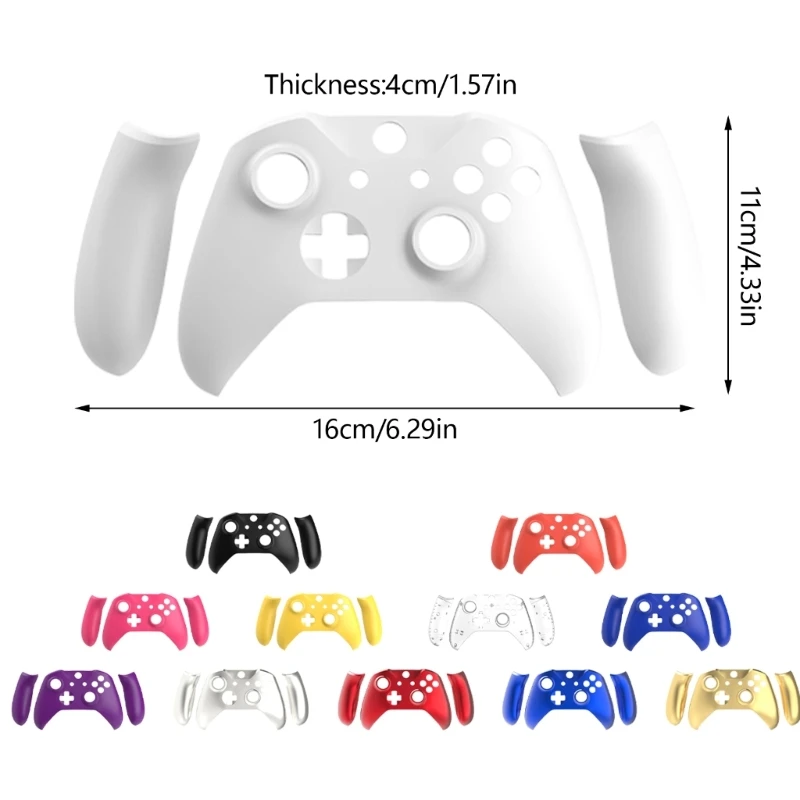 Replacement Front Back Cover Housing Case For Slim Controller Game Console Repair Front Housing