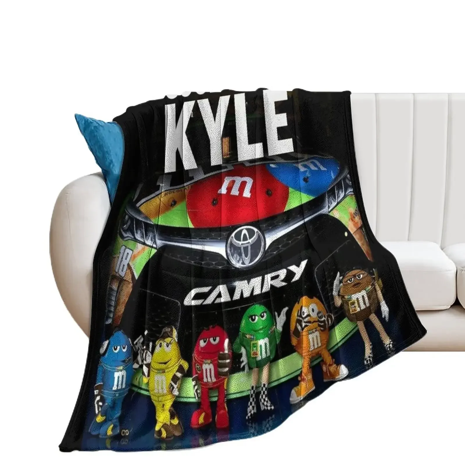 kyle busch racing Throw Blanket Luxury Tourist Blankets