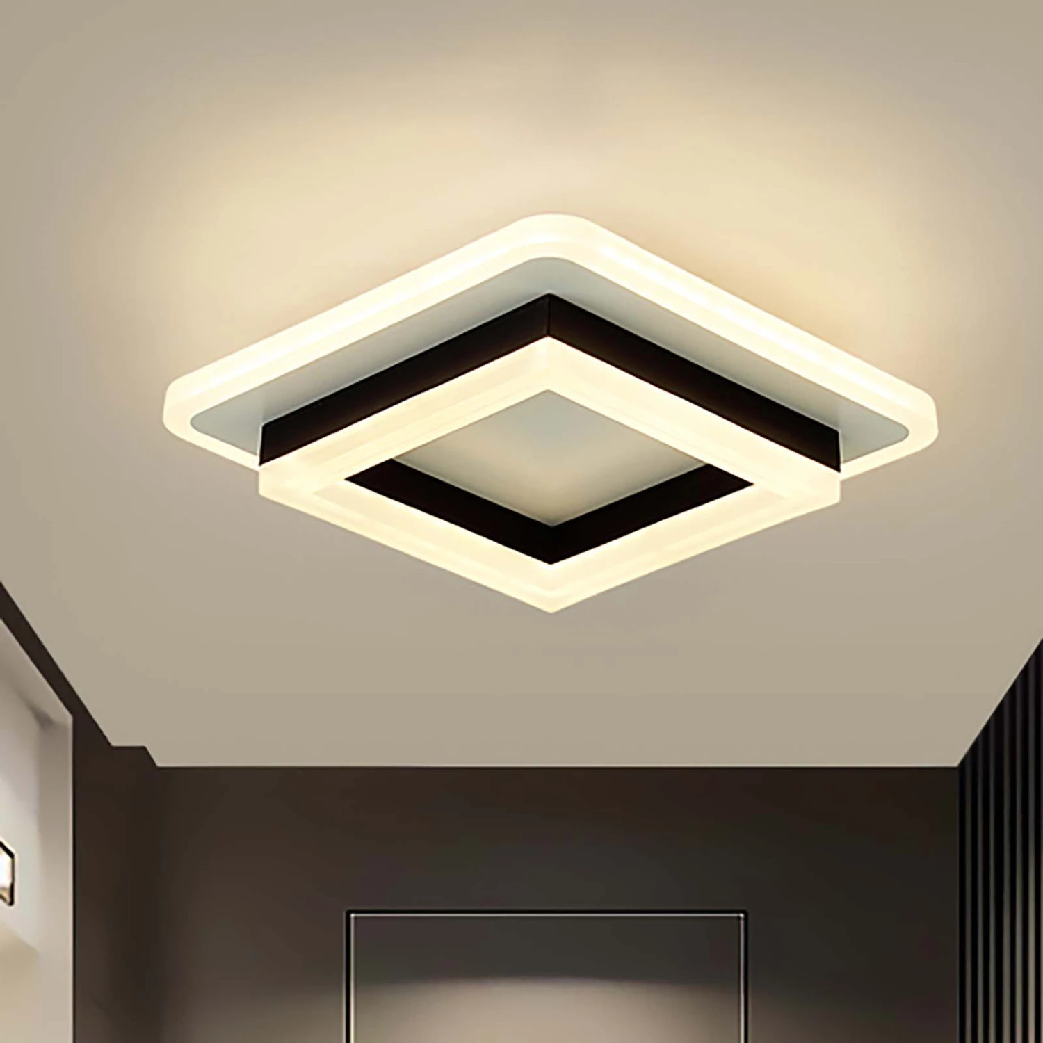 New Soft Illumination Entrance Porch Lamp - Elegant Modern Night Light for Living Room, Bedroom, and Corridor - Stylish Contempo