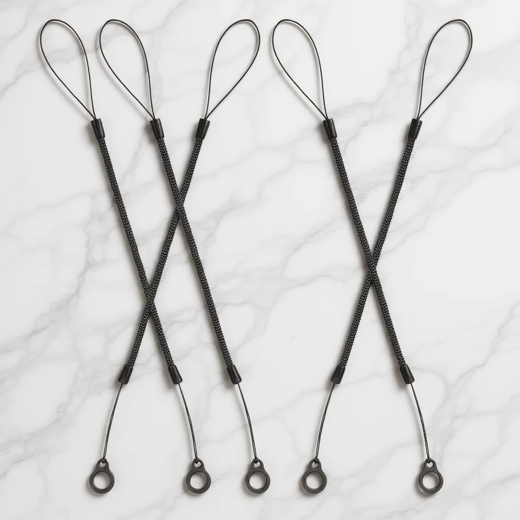 5Pcs Plastic Spring Lanyard for Stylus Touch Pens Easy Installation Adjustable Anti-Lose Pen Tether Cord Pen Tether