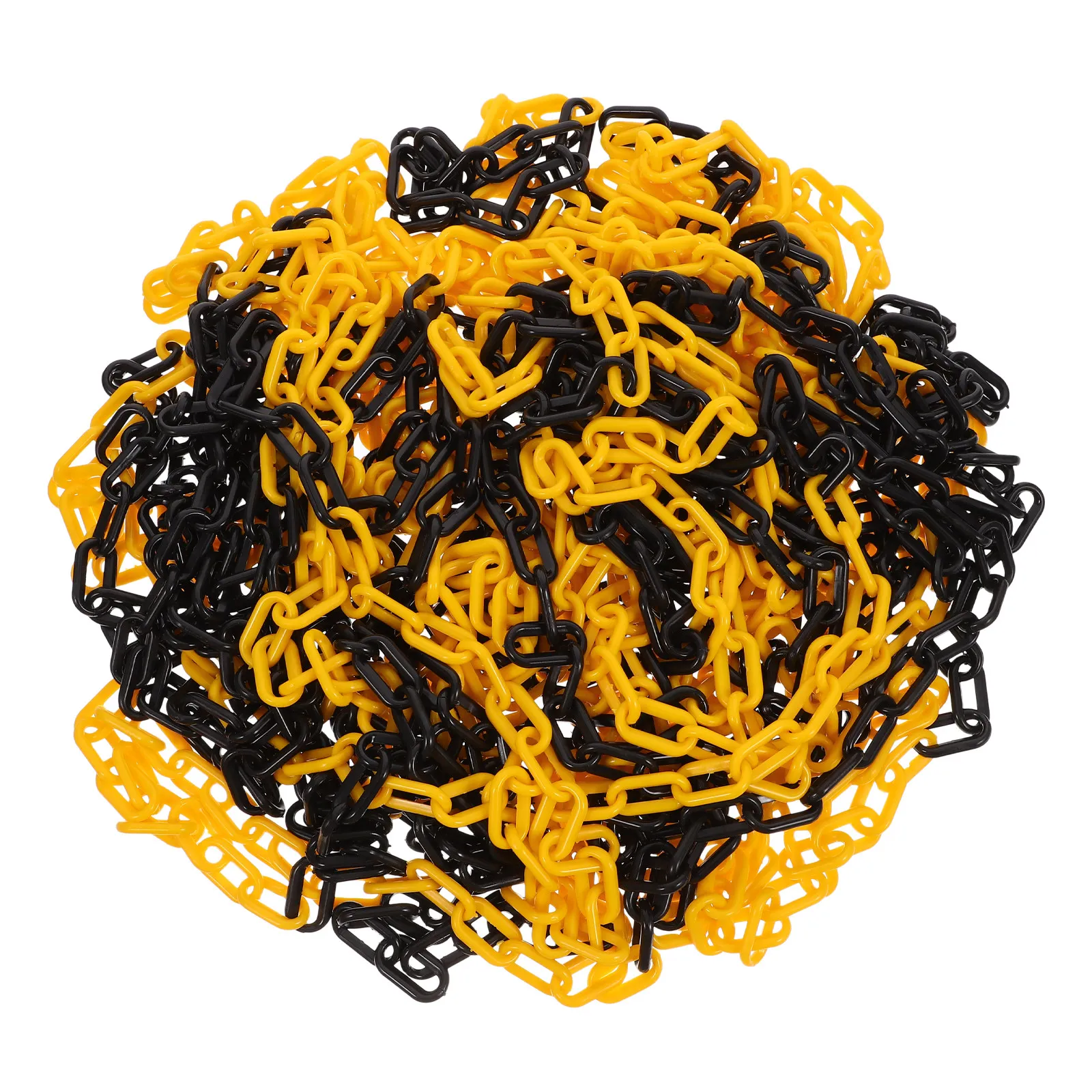 25M Versatile Plastic Safety Barrier Chain for Personnel Access Control Traffic Diversion Construction Zone Caution Chain Links