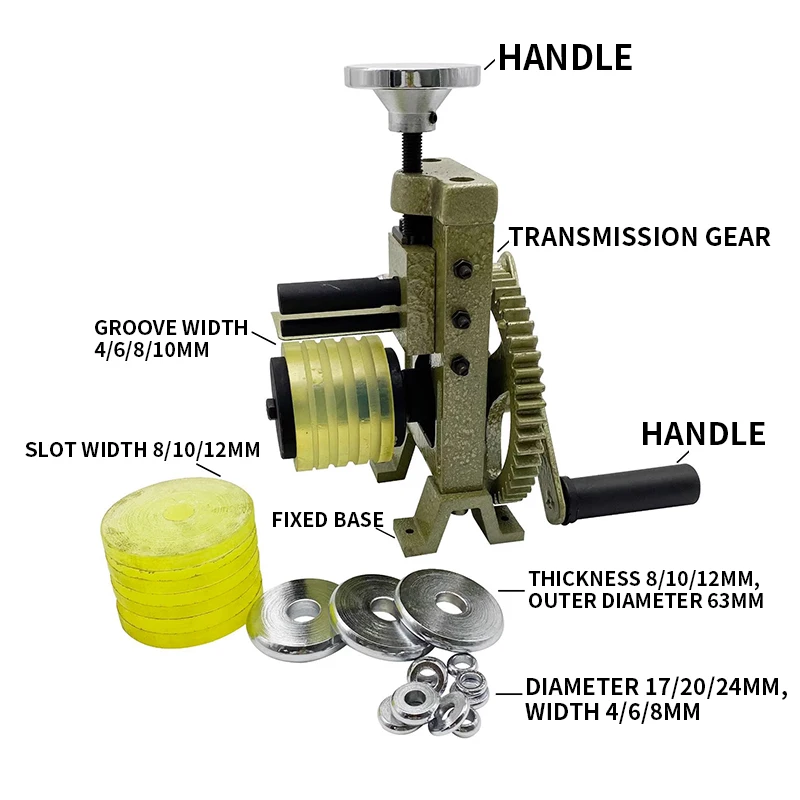 Hand-cranked Earrings Ring Bending Machine Ring Roll Round Bracelet Pressing Round Jewelry Tool