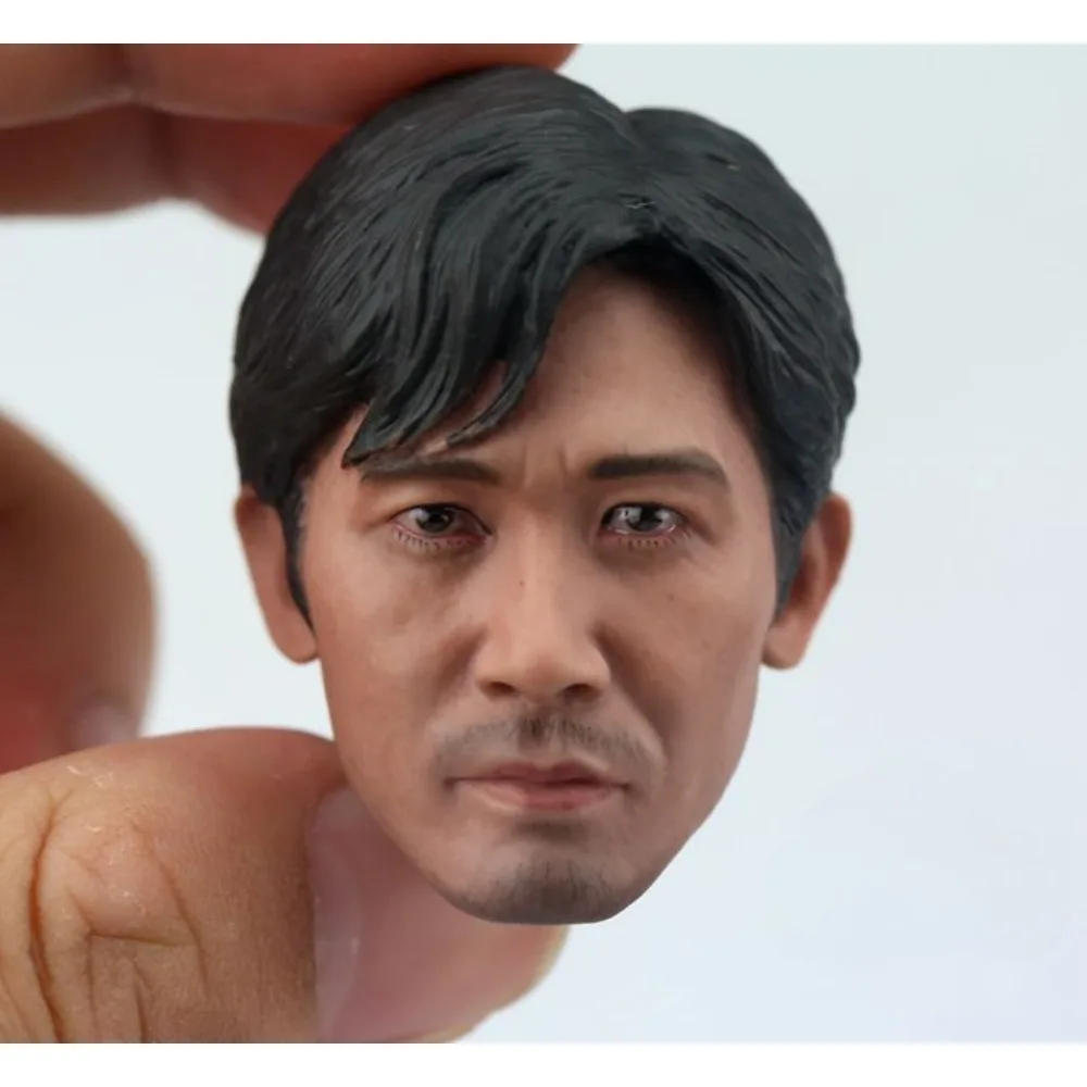 1/6 Scale Tony Leung Head Sculpt Asian Famous Actor Head Carving Fit for 12in Action Figure Phicen Tbleague Doll Toy