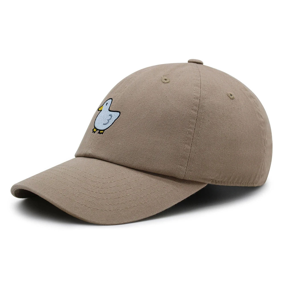 Embroidered Cartoon Little White Duck Baseball Cap Dad Hat Cotton Kawaii Mother hats Summer Peaked Caps Trucker hat