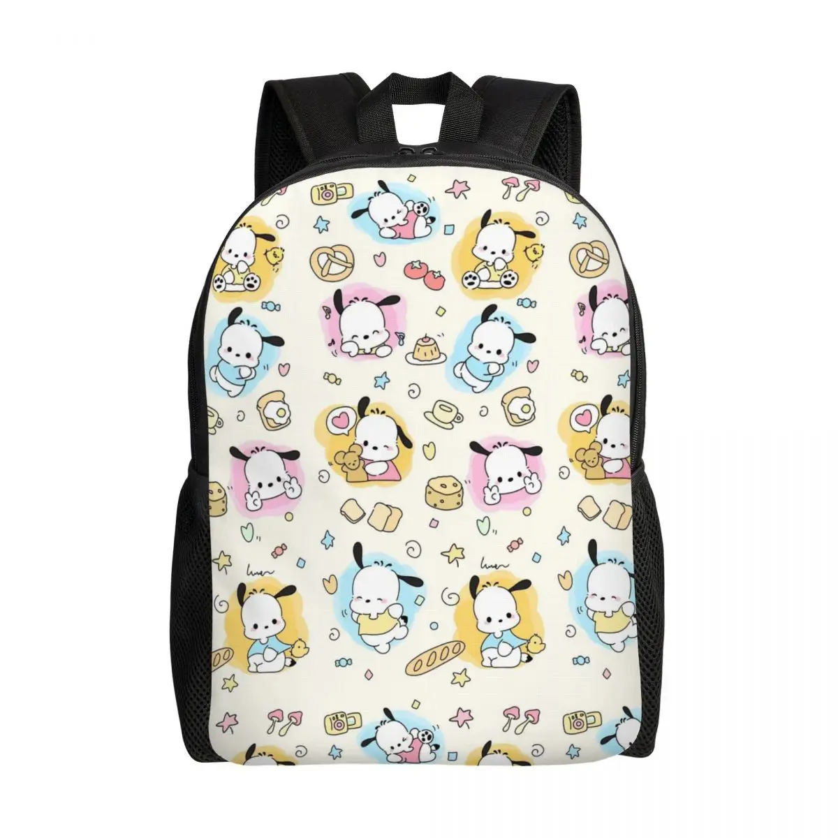 

Custom Cartoons Pochacco Backpacks for Boys Girls Cute College School Travel Bags Women Men Bookbag Fits 15 Inch Laptop