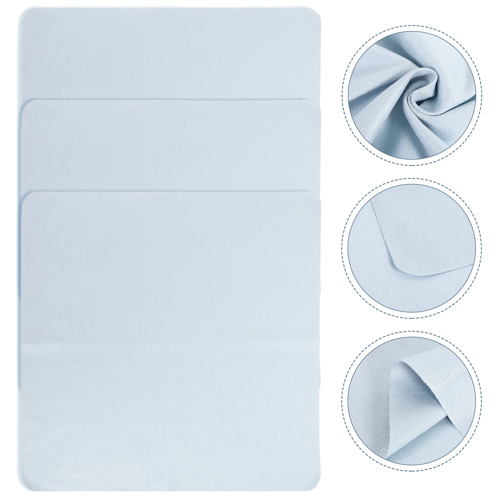 

3pcs Microfiber Cleaning Cloths Glasses Wipe Cloth Lens Cleaner Durable Washable Dust For Eyeglasses Camera