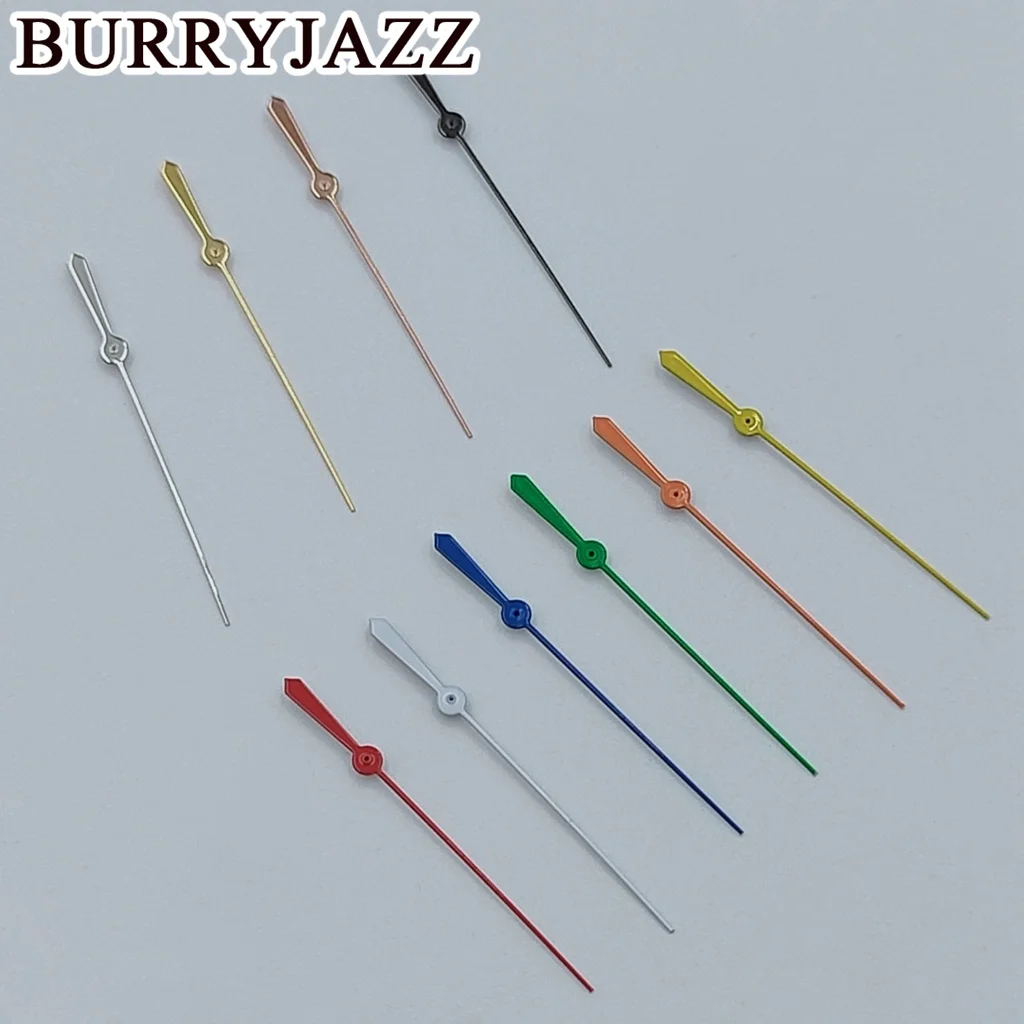 BURRYJAZZ NH35 NH36 NH38 7S26 7S36 4R35 4R36 Watch Hands Silver Gold Rose Gold Gun Red Yellow Orange Blue Green Second Hand