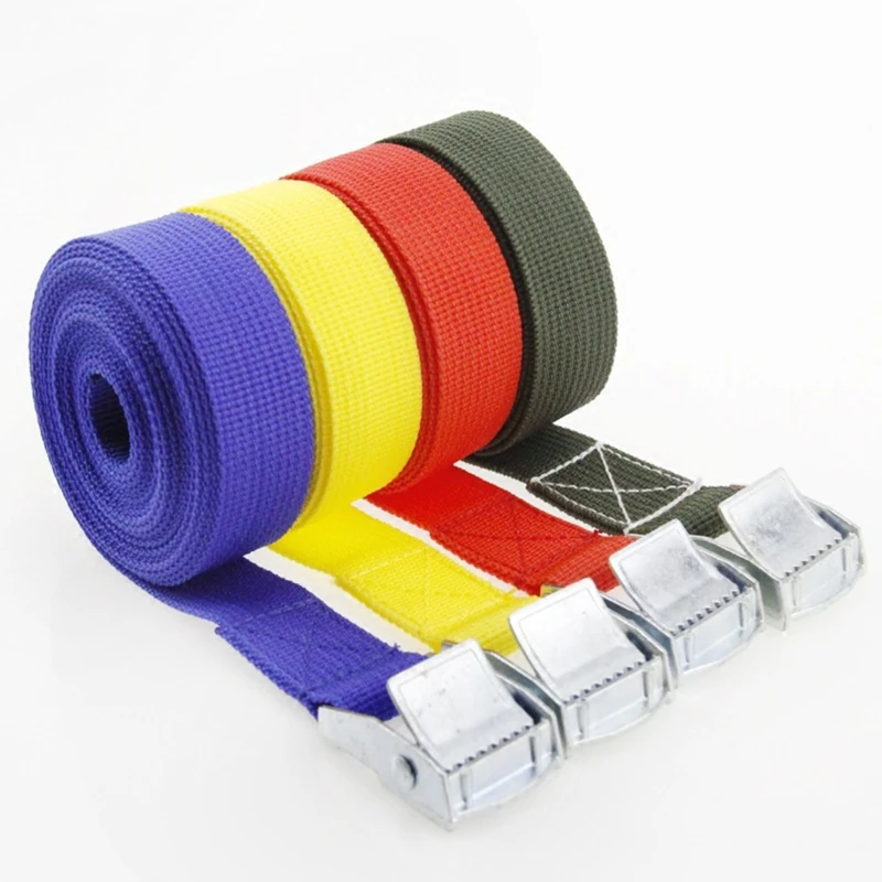 Lashing Straps 2.5x100cm Heavy Duty Fastening Straps with Buckle 5/10 Pack for Luggage Roof Rack Motorcycle UV Kayak