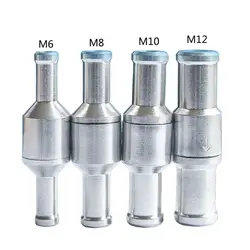 Non-Return One-Way Water Inline Fluids Check Valves For Fuel Liquid 6/8/10/12mm