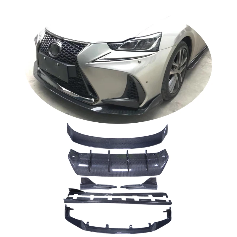 Car body kit for Lexus IS200 IS250 IS300 modified ART carbon fiber small surround front and rear lip spoiler side skirt tail