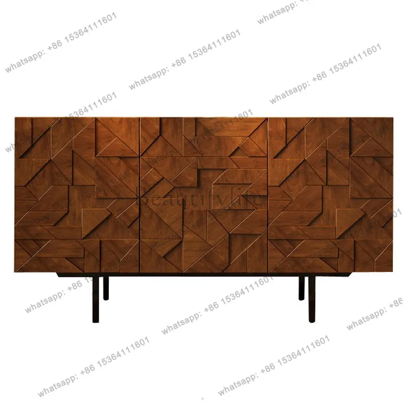 

Средневековый ретро-шкаф из массива дерева для столовой, роскошный декоративный шкаф для прихожей с функцией хранения