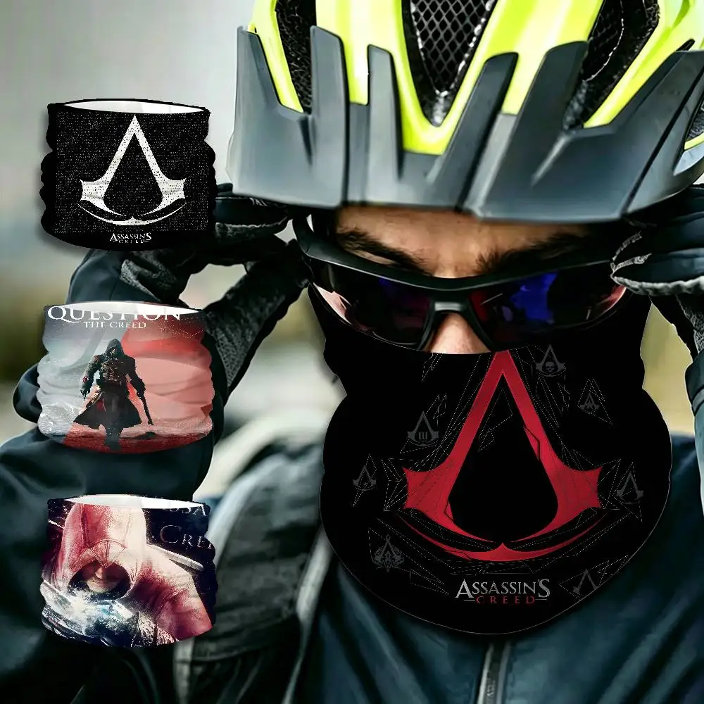 A-Assassin C-Creed Breathable Seamless Neck Gaiter UV Protection Tube Scarf for Ski Motorcycle Cycling Hiking