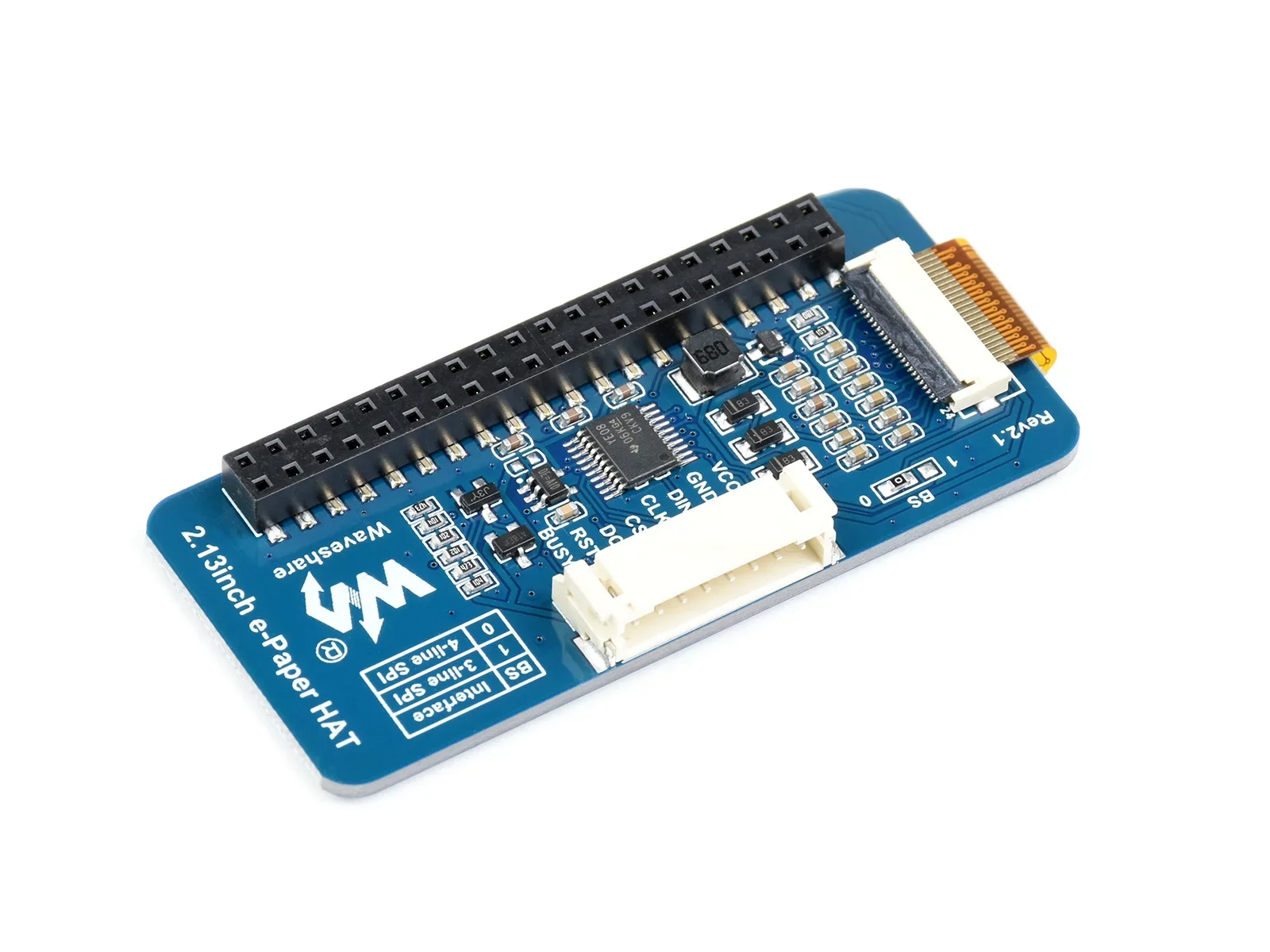 Waveshare 2.13inch E-Ink display for Raspberry Pi Zero/W/2B/3B/4B/5/Arduino 250x122SPI LowPower Consumption Raw Display Optional