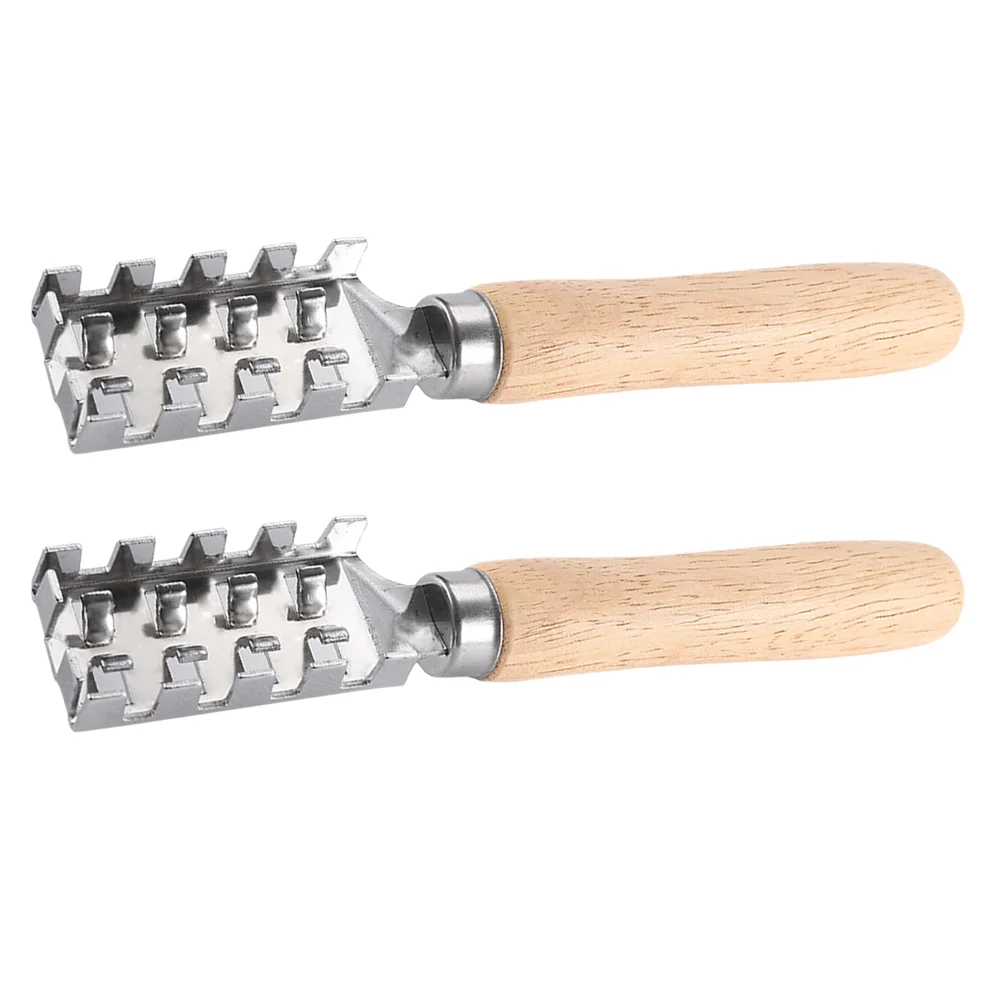 2 Pcs Japanese Fish Scale Planer Hand Tools Scaler Cleaner Descale The Wood Scraping Gadget Kitchen Scraper