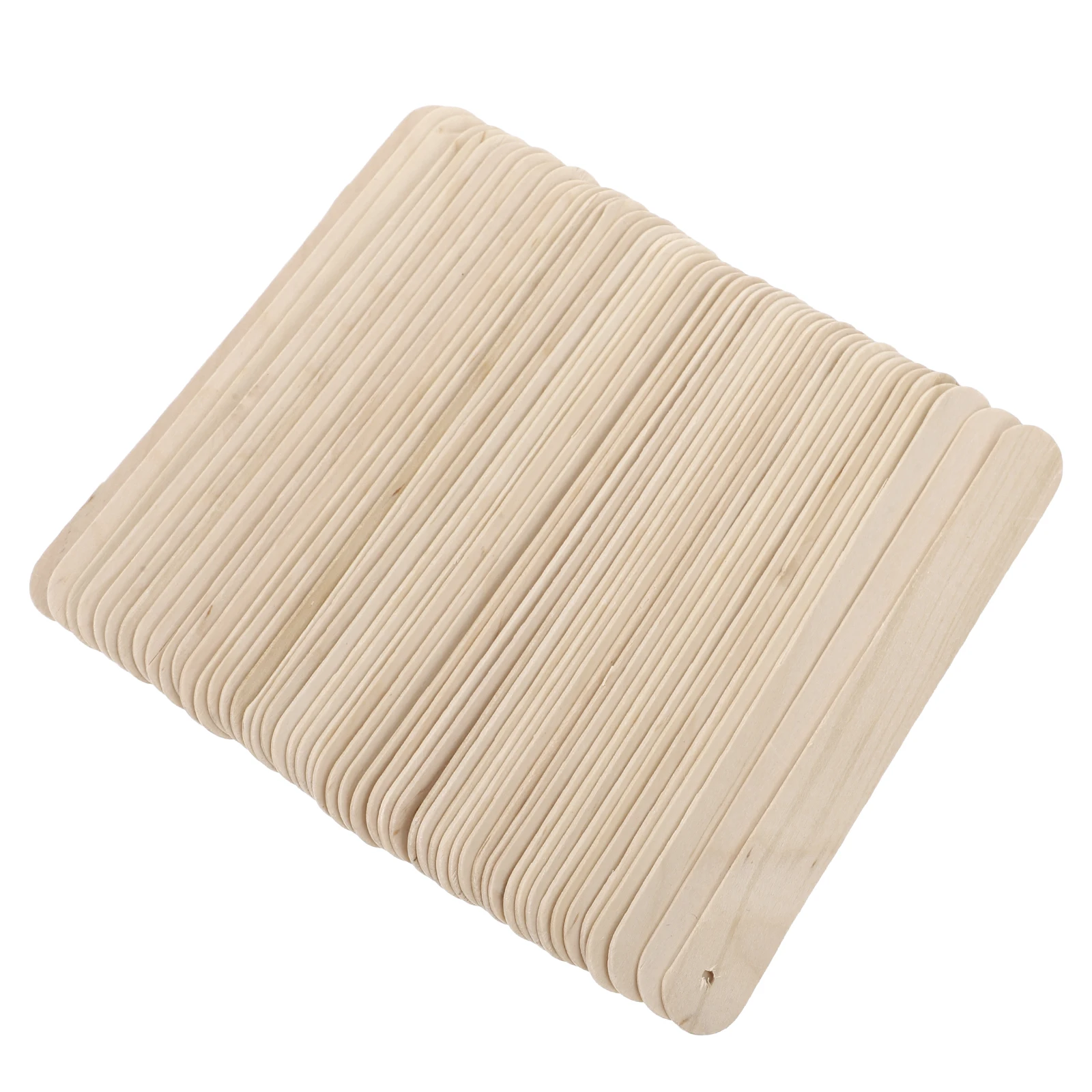

100pcs Beehive Wooden Chips Blank Sticks Ice Cream Craft Sticks Supplies Reusable Easy Wash DIY Tools