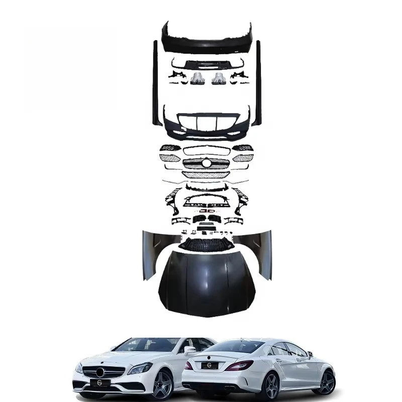 

CLS W218 Bodykit for -Benz CLS350 CLS400 CLS450 CLS53 W218 C218 CLS63 Front Rear Car Bumper Fenders Engine Hood
