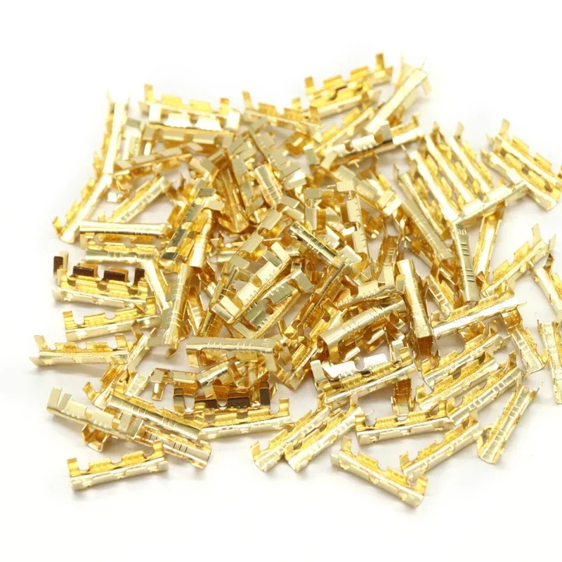 50/100/200pcs 453 U-shaped Terminal Tab Cold Inserts Connectors Cold Terminal Small Teeth Fascia Terminal, 0.3-1.5mm2