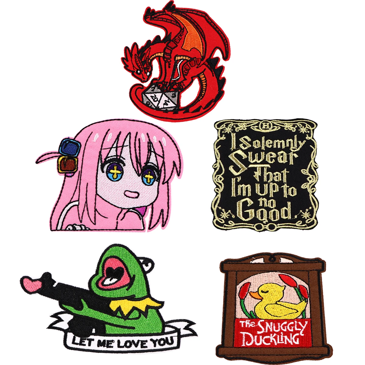 

Cute Carton Animals Patch Letter Embroidered Patches On Clothes Iron On Patches For Clothing DIY Patch Badge Stickers