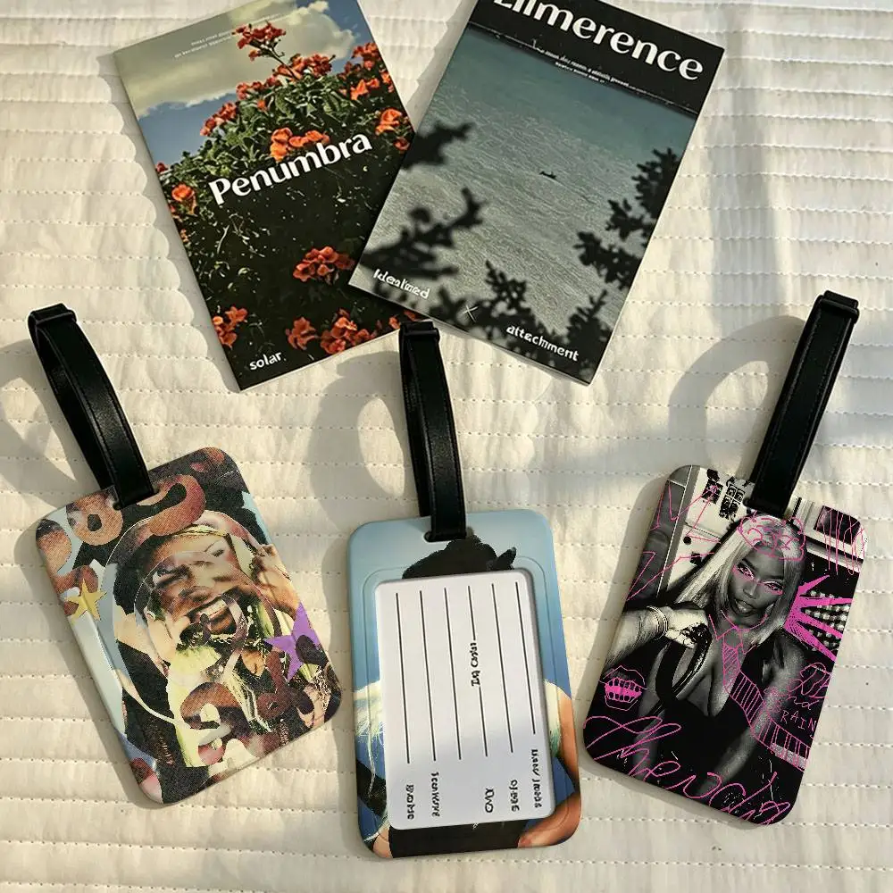 Hot Singer T-Theodora Lightweight Anti lost PVC Luggage Tag Removable Info Card Sleeve Backpack Travel Accessory