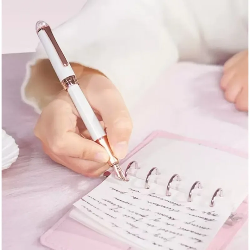 riimoo-520-star-moon-rose-gold-pen-girl-high-beauty-exquisite-set-student-adult-writing-practice-birthday-gift-pen