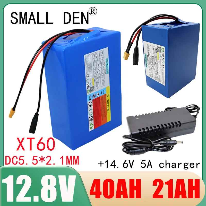 

New 12.8V 40Ah 21Ah 14Ah Lifepo4 battery pack 4S2P-4S6P 32700 with 40A same port balanced BMS DIY 12V power rechargeable battery
