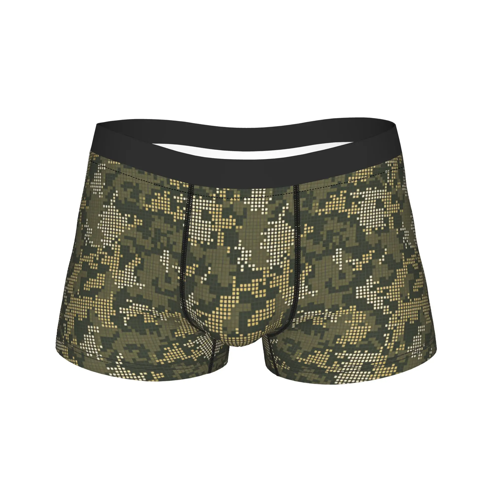 Camouflage pattern Underwear  Males Panties Custom DIY Comfortable Boxer Shorts High Quality Boxer Brief Large Size