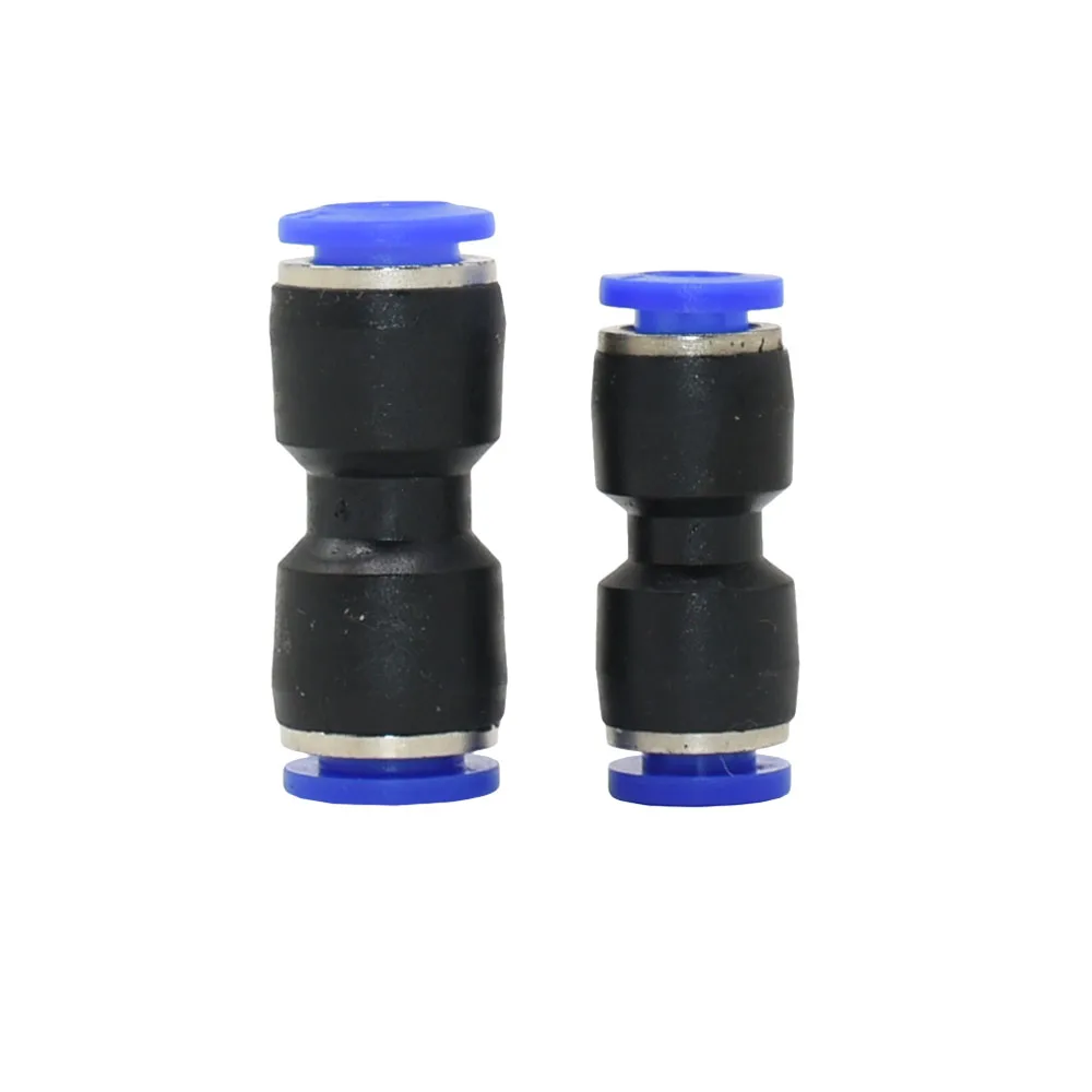 6mm 8mm Raccordo pneumatico Tee Gomito Spina diritta Valvola Aria Connettore rapido Acqua Push In Tubo Taglio PU PY PK PM PZA HVFF