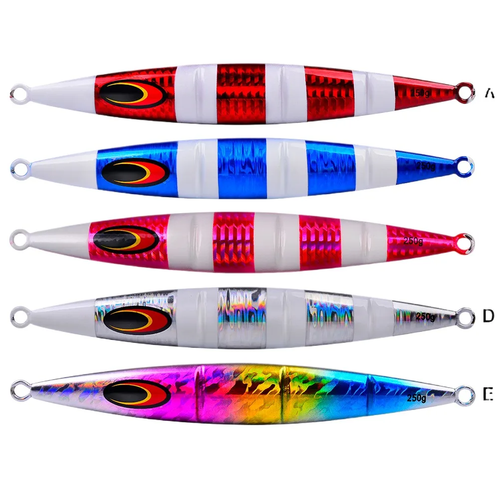 Metal Jig Artificial Fishing Bait Deep Sea Boat Wobblers for Trolling Saltwater Lure Fake Fish Baits 30g-250g Tools Jigs Pike