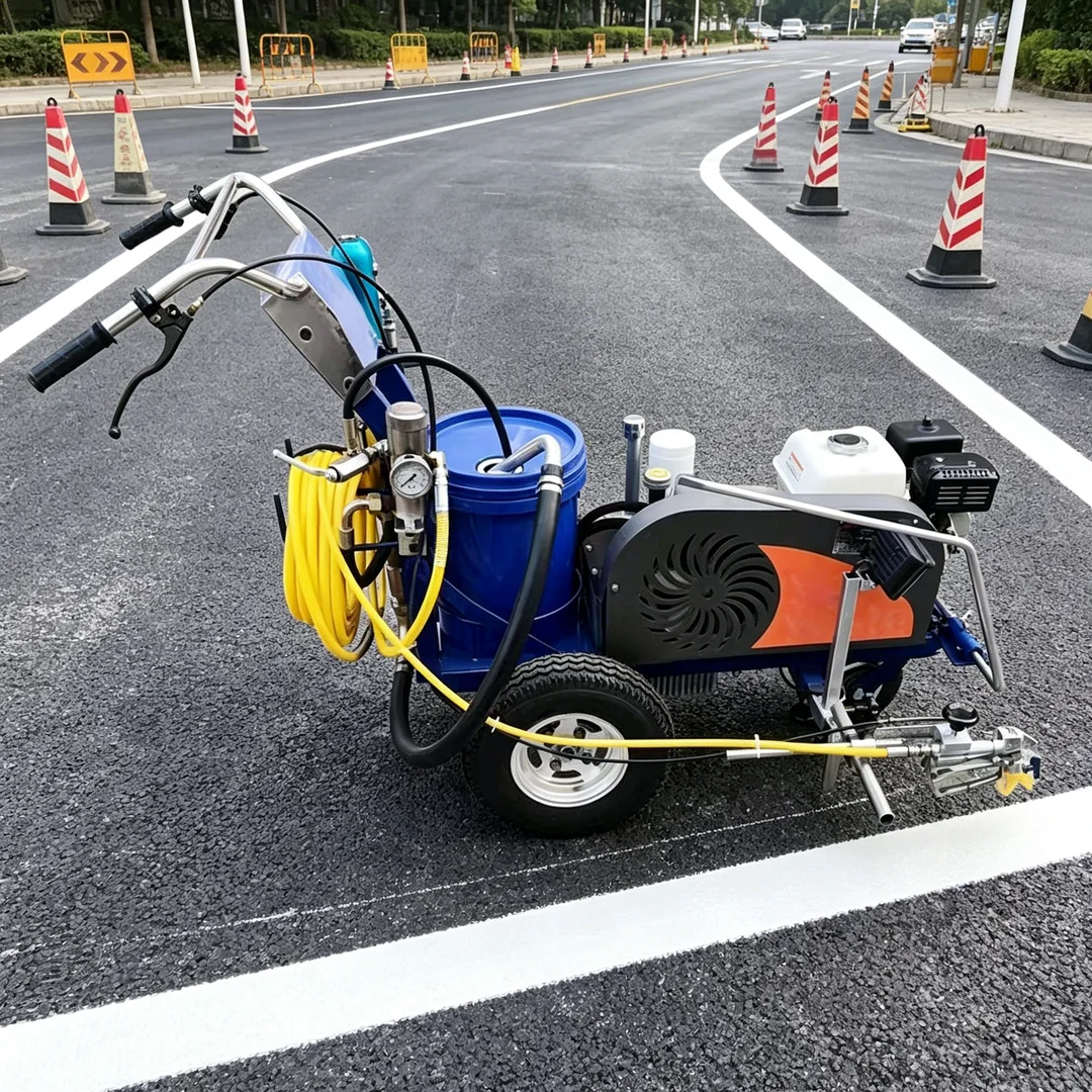 Self Propelled Cold Paint Road Marking Machine with Adjustable Spray Width
