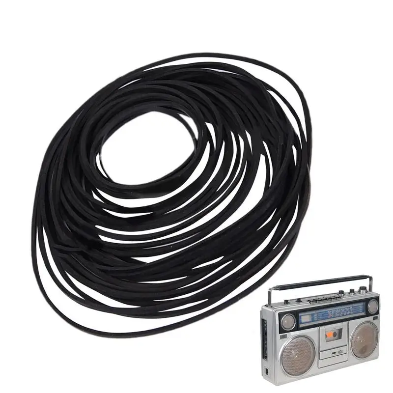 30PCS Universal Mix Cassette Tape Machine Belt Assorted Common Square Flat Mixed Rubber Belt For Recorders Walkman DVDDrive