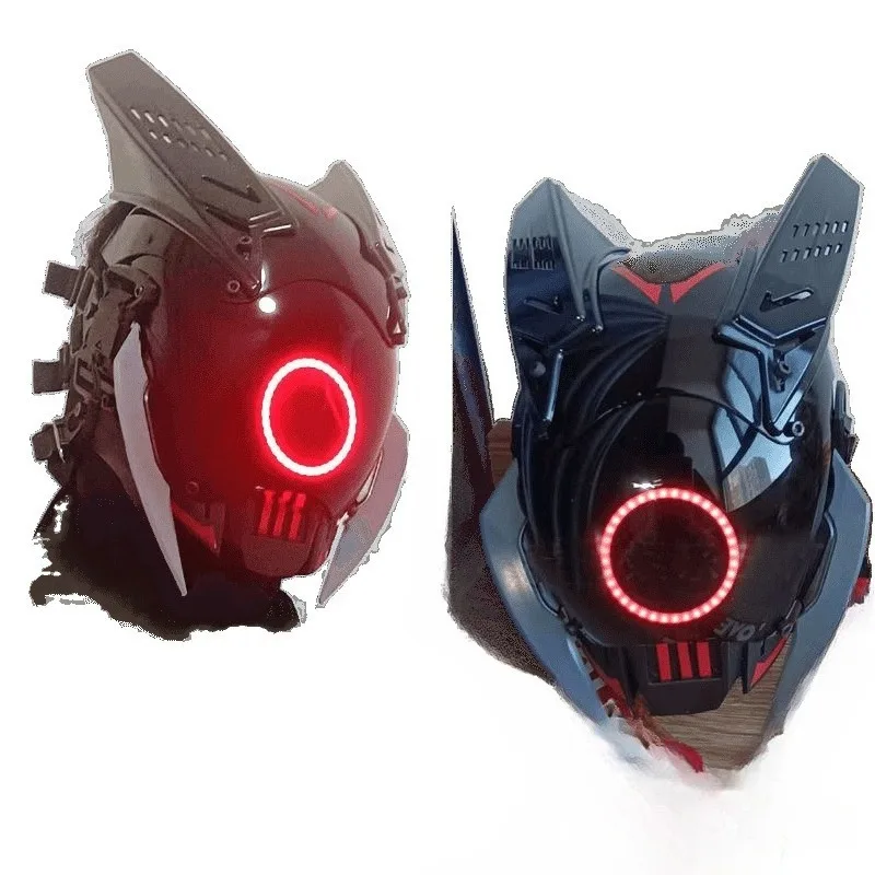 

Cyberpunk Mechanical Helmet Predator Mask Functional