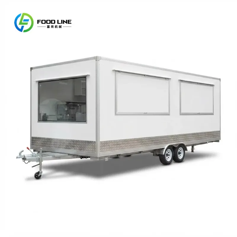 Customized Large Dual Axle Fiberglass Aluminum Towable Office Trailer for Construction Mining Engineering Site Work
