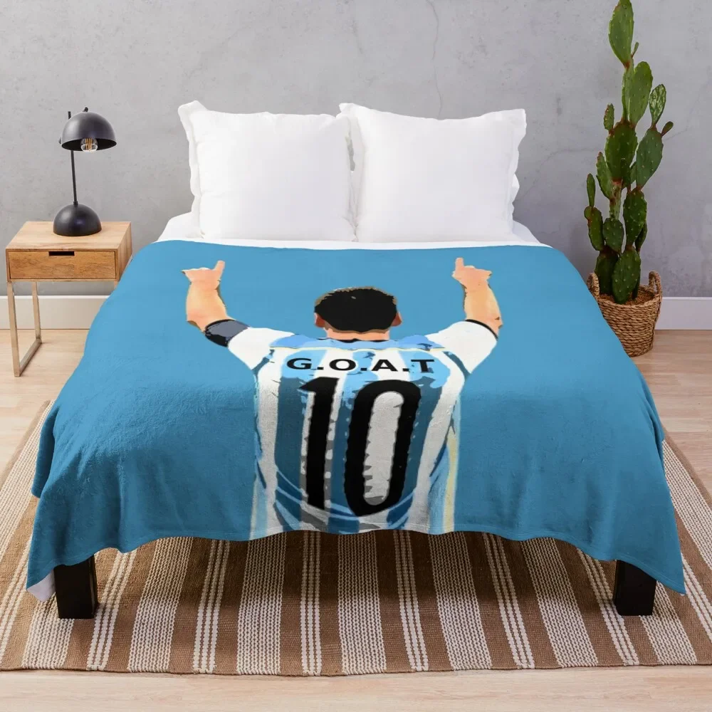 

GOAT Football Shirt Throw Blanket