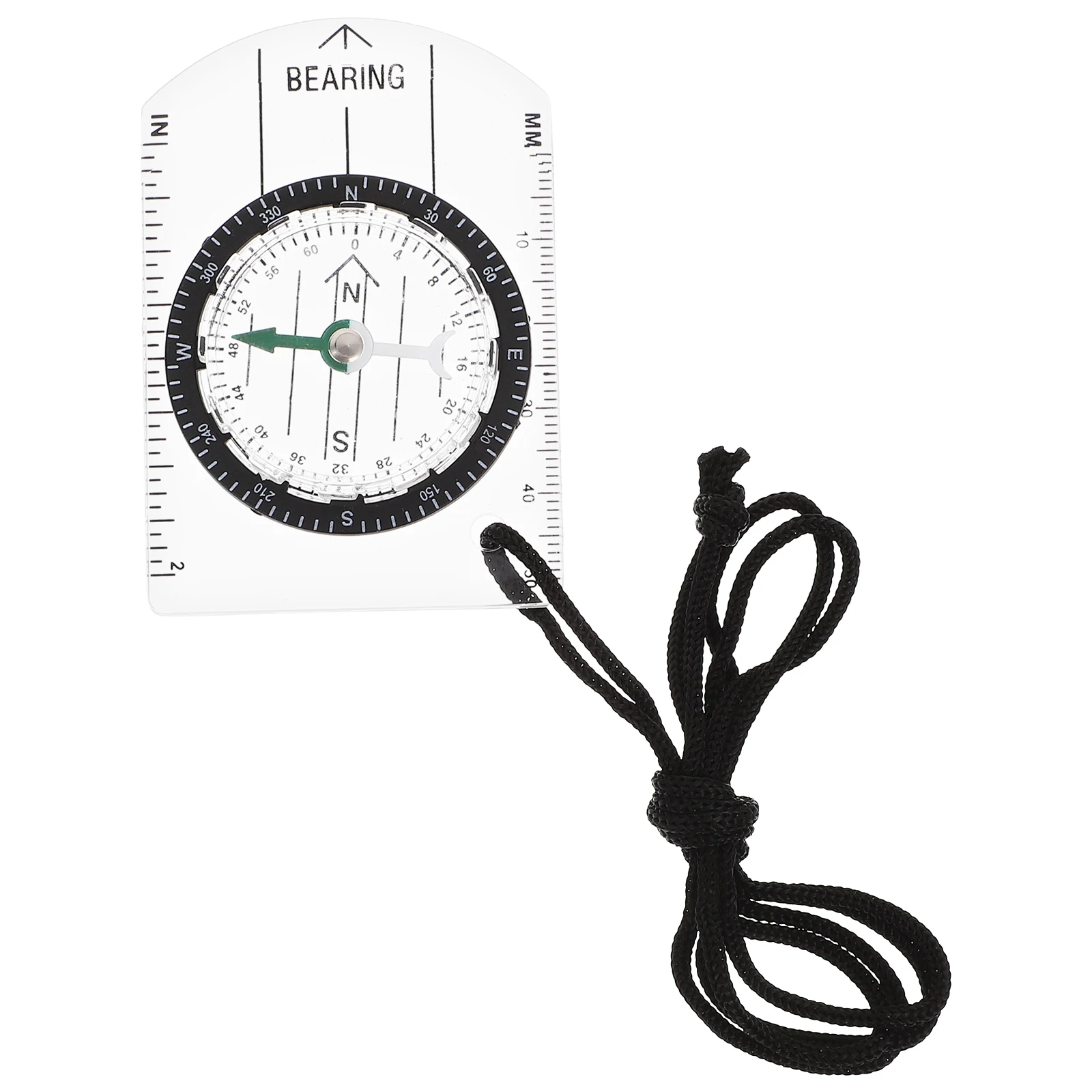 

9 Pcs Compass Scale Ruler for Hiking Portable Small Pocket Magnets Camping Travel