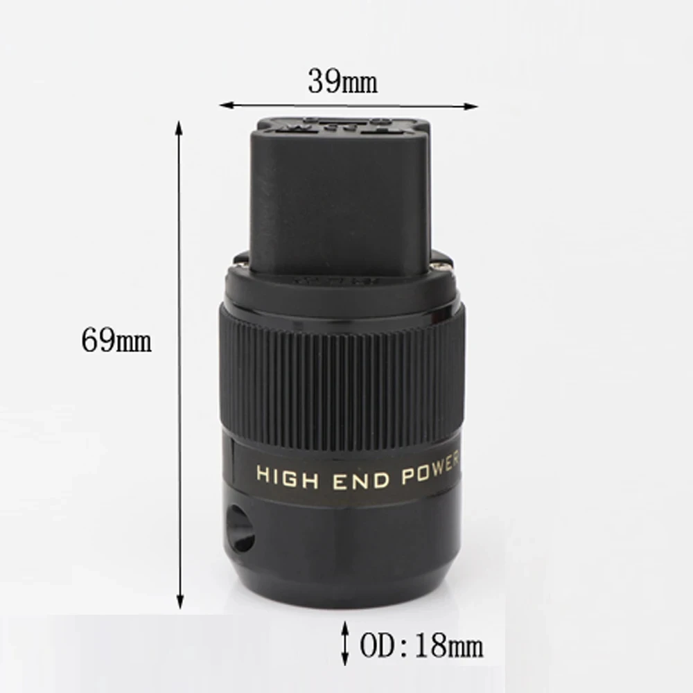 Hoge Kwaliteit Power Plug Power Connector Vergulde 20a C19 Iec Vrouwelijke Stekker Hifi Voedingskabel Diy Plug