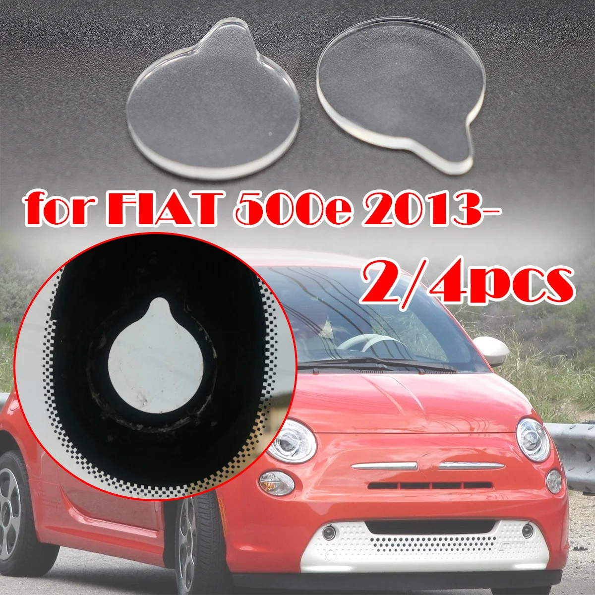 

2/4Pc Rain Light Sensor Gel Pad For FIAT 500e 2013 Ford Focus Adhesive Film Silicone Cushion Windscreen Chip Repair Kit Fix Tape