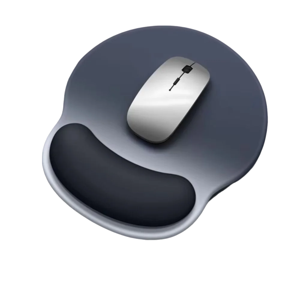 Durable Non-Slip Gradient Mouse Pad Soft Rubber Comfortable Wrist Rest Smooth Surface Desktop Wrist Support Office Use