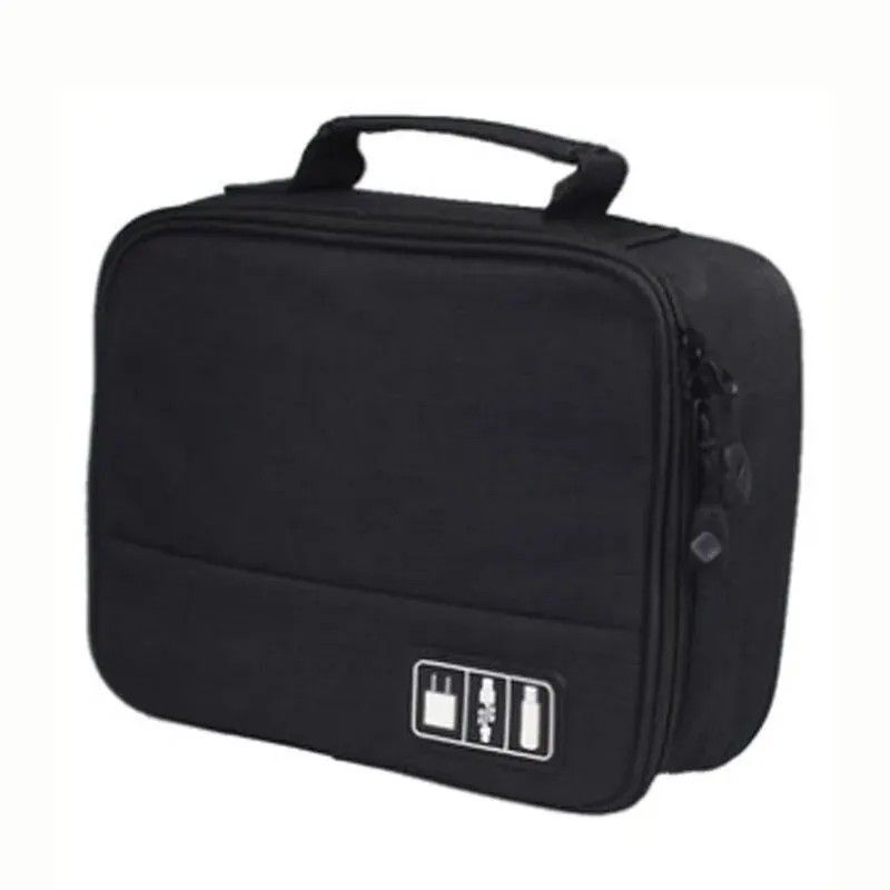 Travel Closet Organizer Case for EJEAS V4C PLUS V6C PRO Referee Helmet Headset Storage Bag Zipper Accessories Data Cable USB