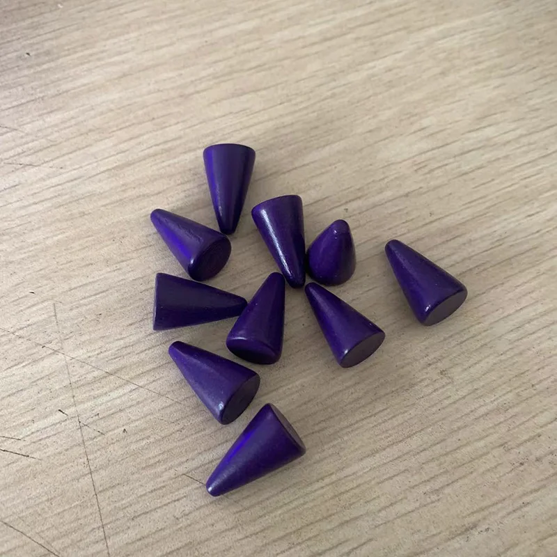 10pcs/set Conical Wooden Pieces Board Game Accessories image 6