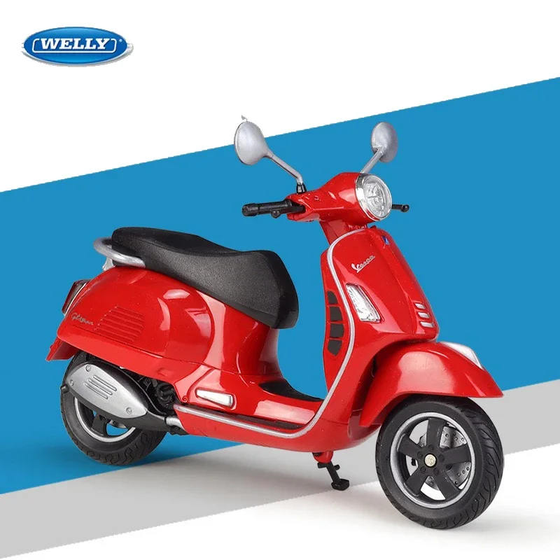 

WELLY 1:12 Vespa GTS Super (2020) Simulation Alloy Motorcycle Model - Suitable for Children's Toys and Collections