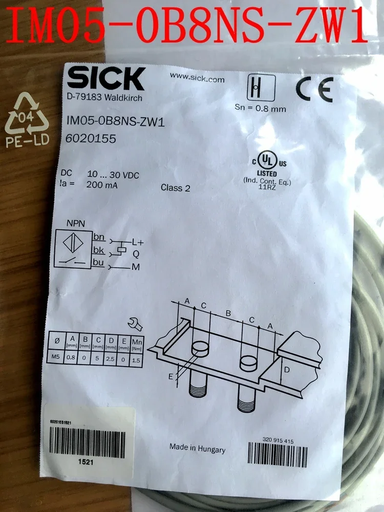 

SICK IM05-0B8NS-ZW1 6020155 100% new and original