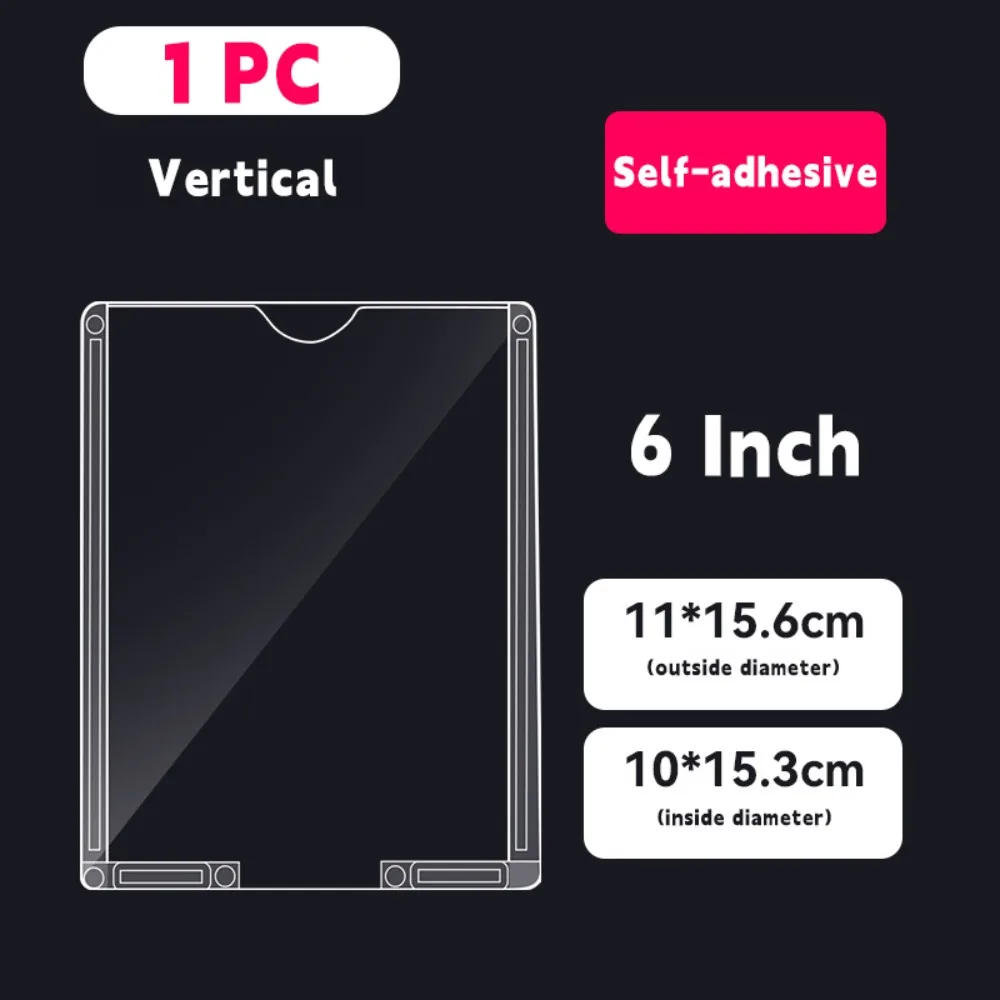 New Acrylic Label Holder Self-Adhesive Clear Card Holder Multifunctional Double Layer Price Tag Display Holder Card Display